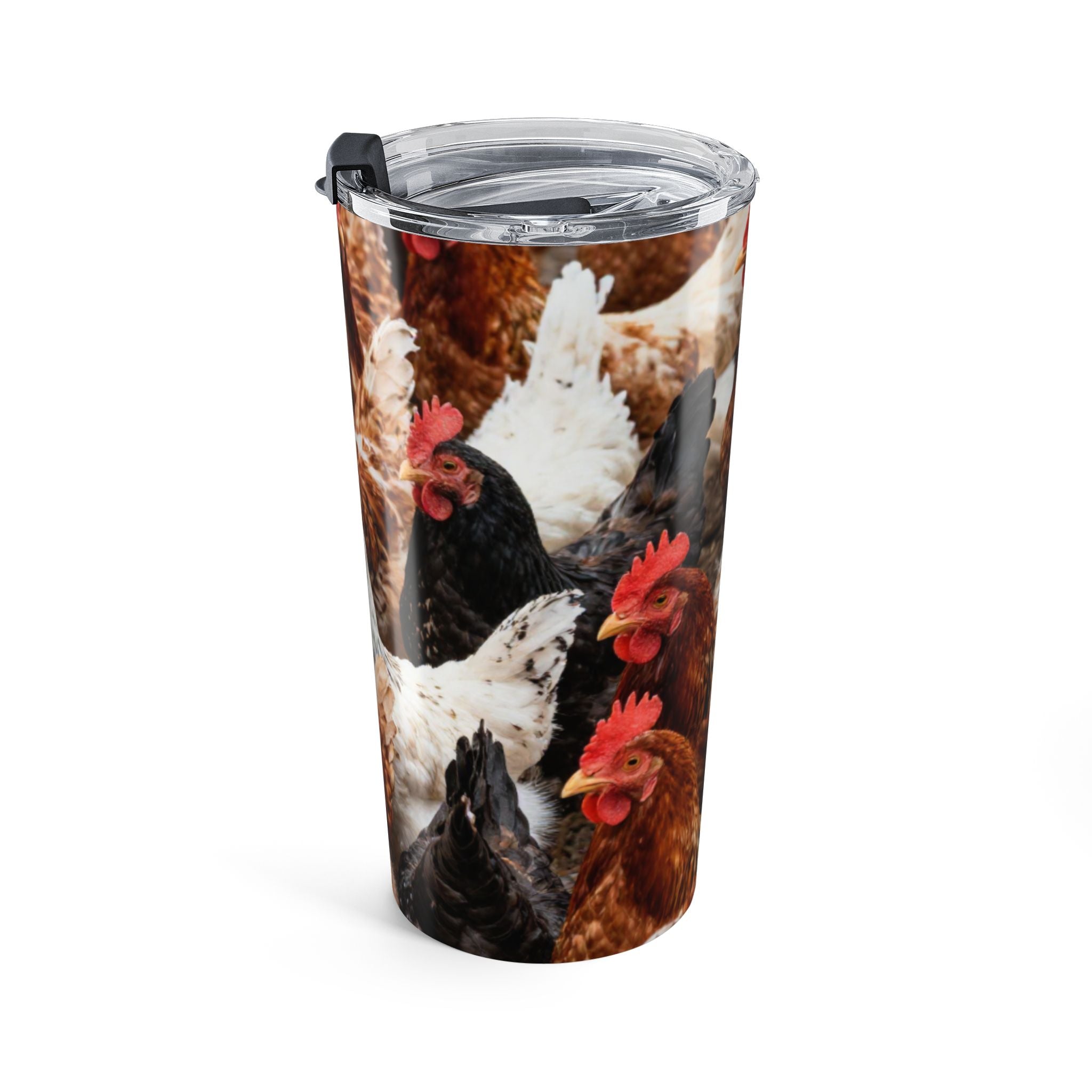 Farmhouse Chicken 20oz Tumbler – Hen Coop Photo Travel Mug
