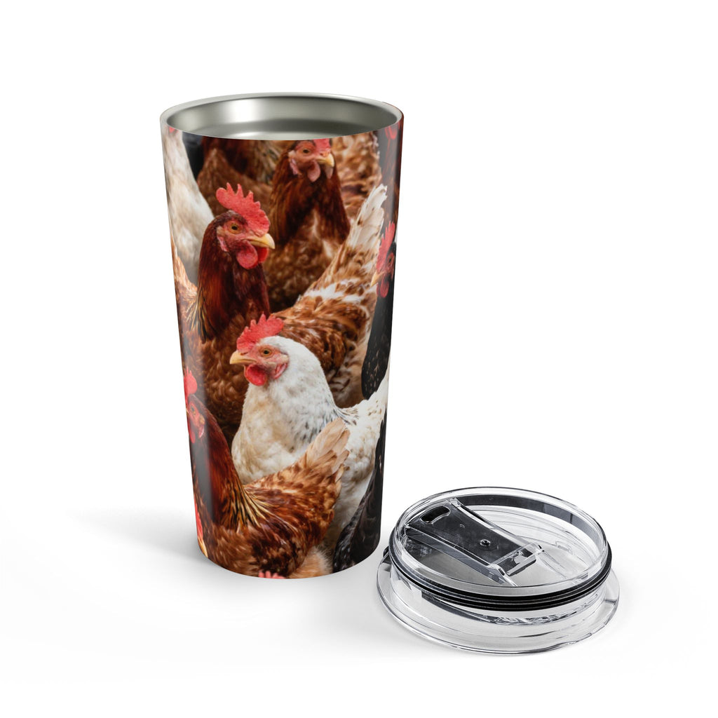 Farmhouse Chicken 20oz Tumbler – Hen Coop Photo Travel Mug