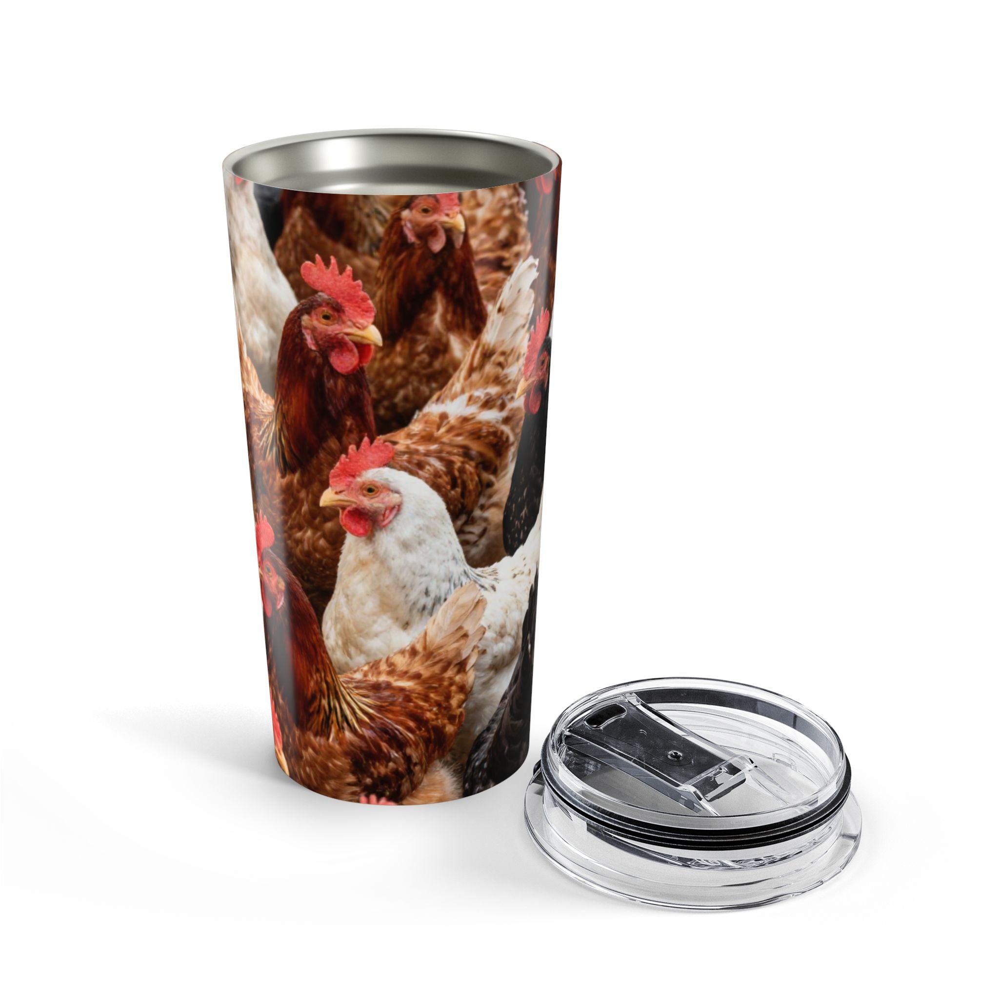 Farmhouse Chicken 20oz Tumbler – Hen Coop Photo Travel Mug