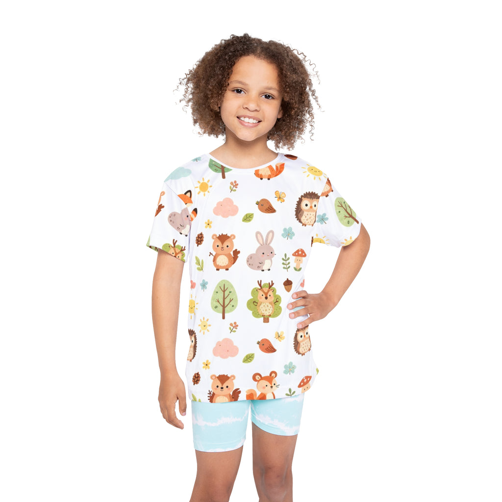 Kids Jersey — Cute Woodland Animals All-Over Print