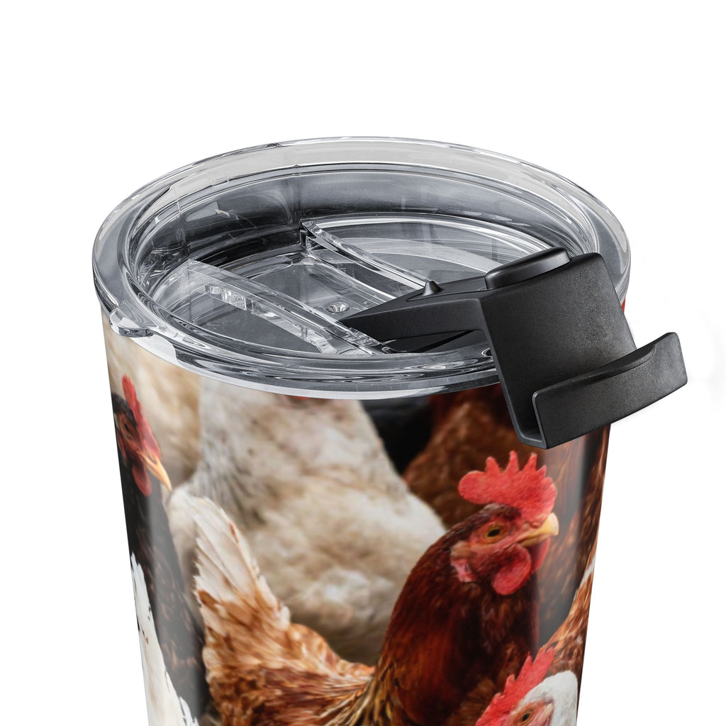 Farmhouse Chicken 20oz Tumbler – Hen Coop Photo Travel Mug