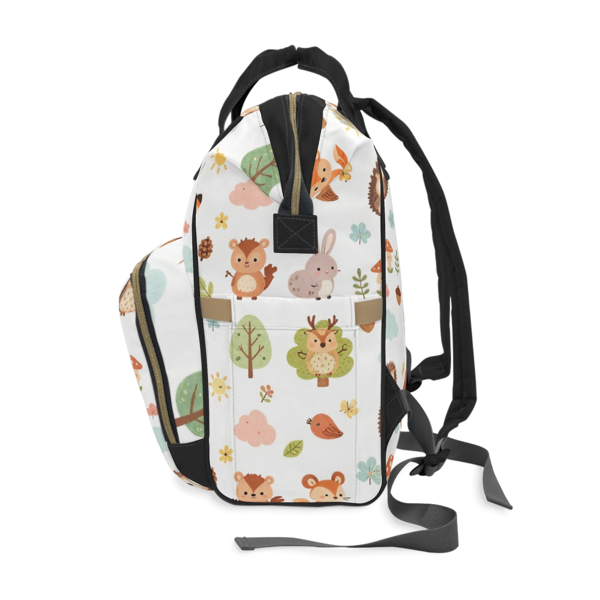 Woodland Friends Diaper Backpack – Cute Animal Changing Bag for Moms & Dads