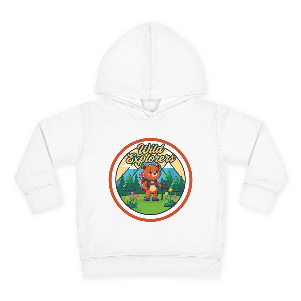 Toddler Hoodie — "Wild Explorers" Bear Camping Pullover