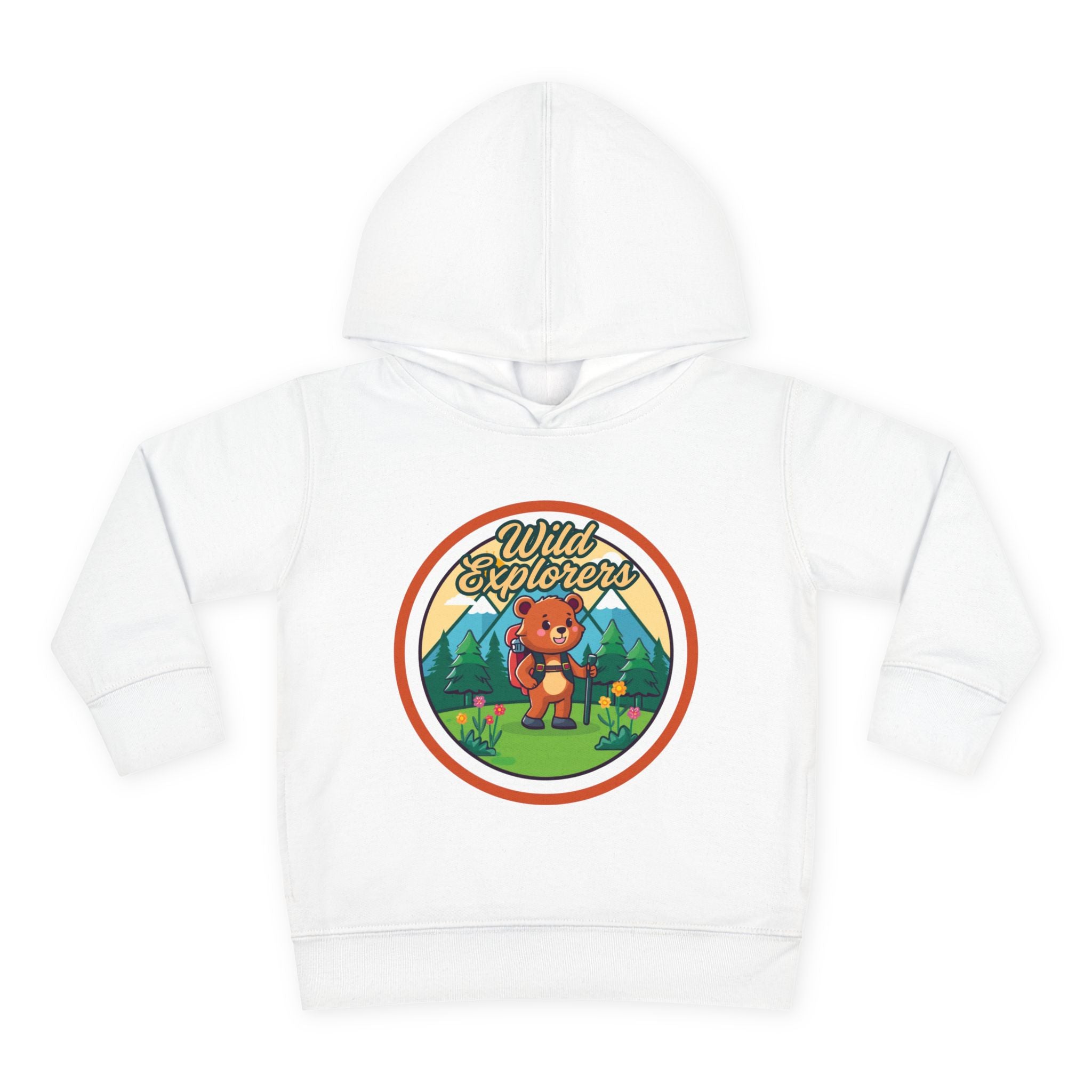 Toddler Hoodie — "Wild Explorers" Bear Camping Pullover
