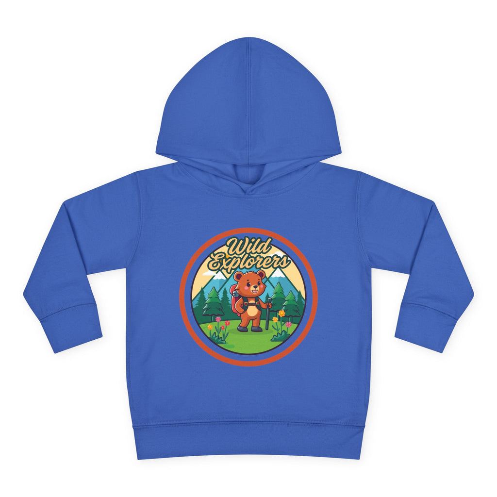 Toddler Hoodie — "Wild Explorers" Bear Camping Pullover
