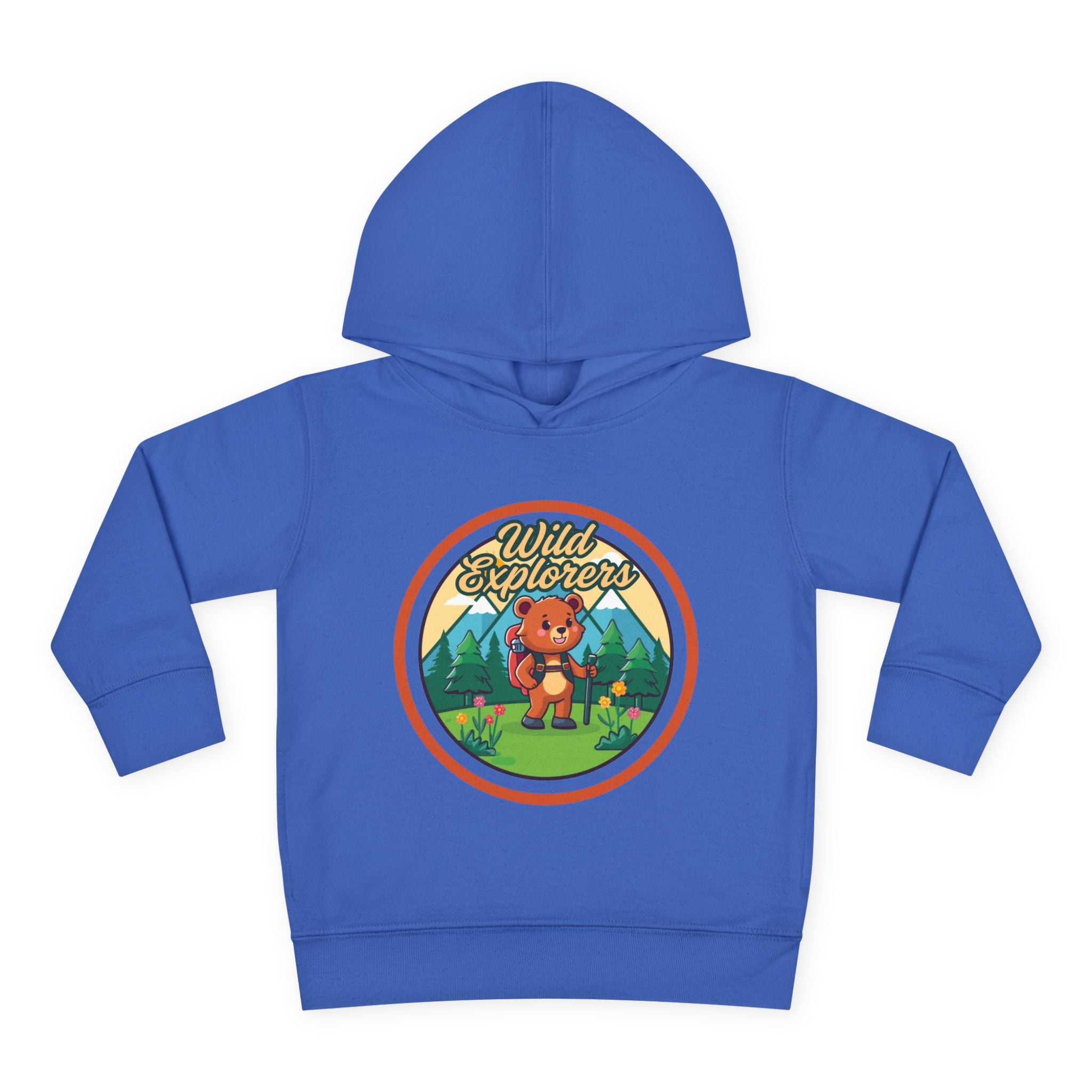 Toddler Hoodie — "Wild Explorers" Bear Camping Pullover