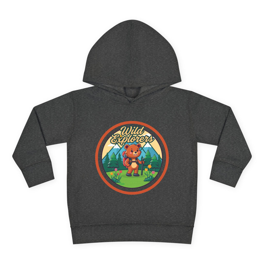 Toddler Hoodie — "Wild Explorers" Bear Camping Pullover