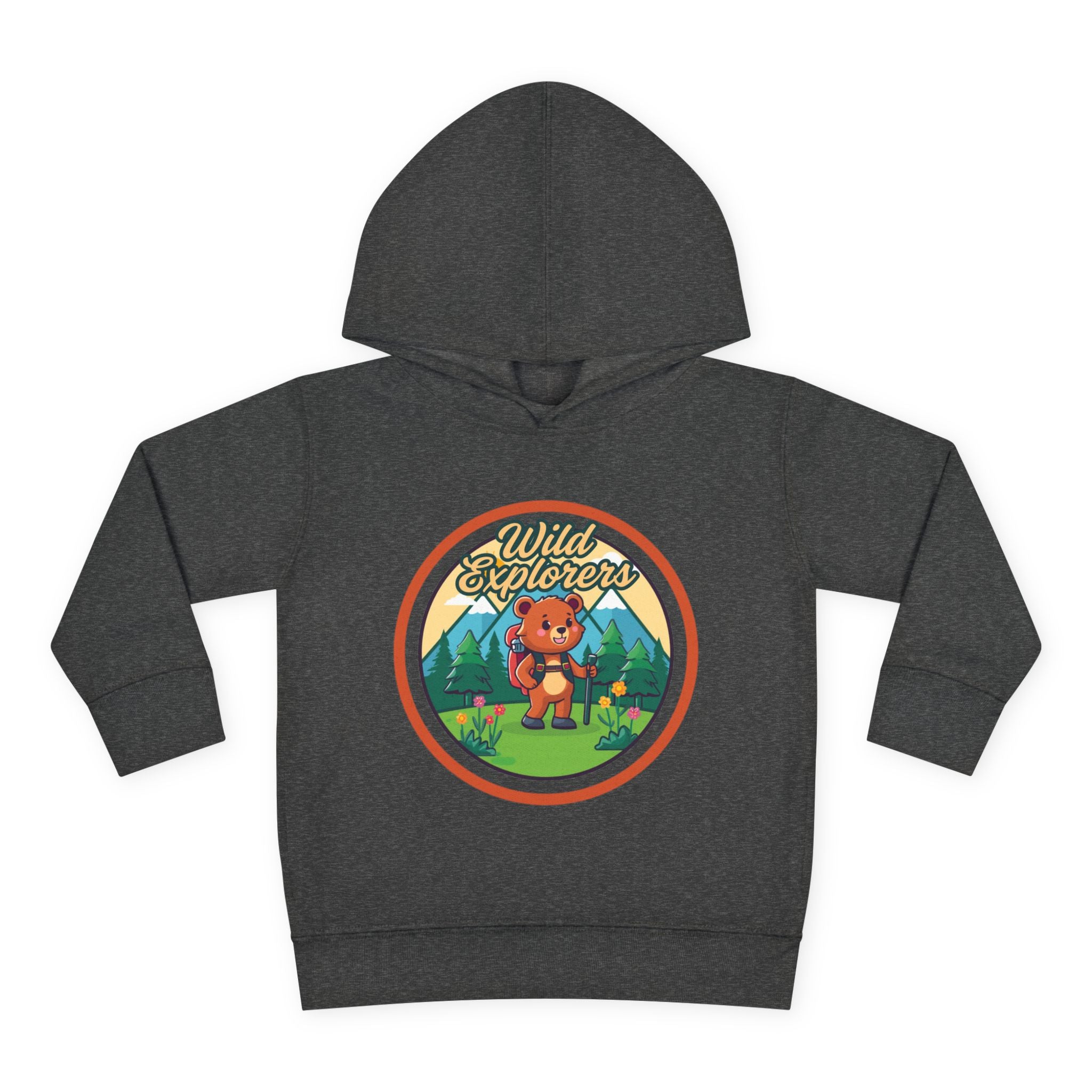 Toddler Hoodie — "Wild Explorers" Bear Camping Pullover