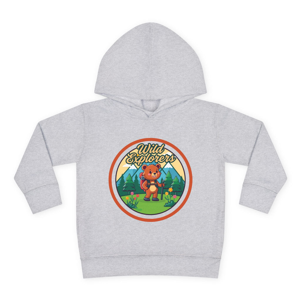 Toddler Hoodie — "Wild Explorers" Bear Camping Pullover
