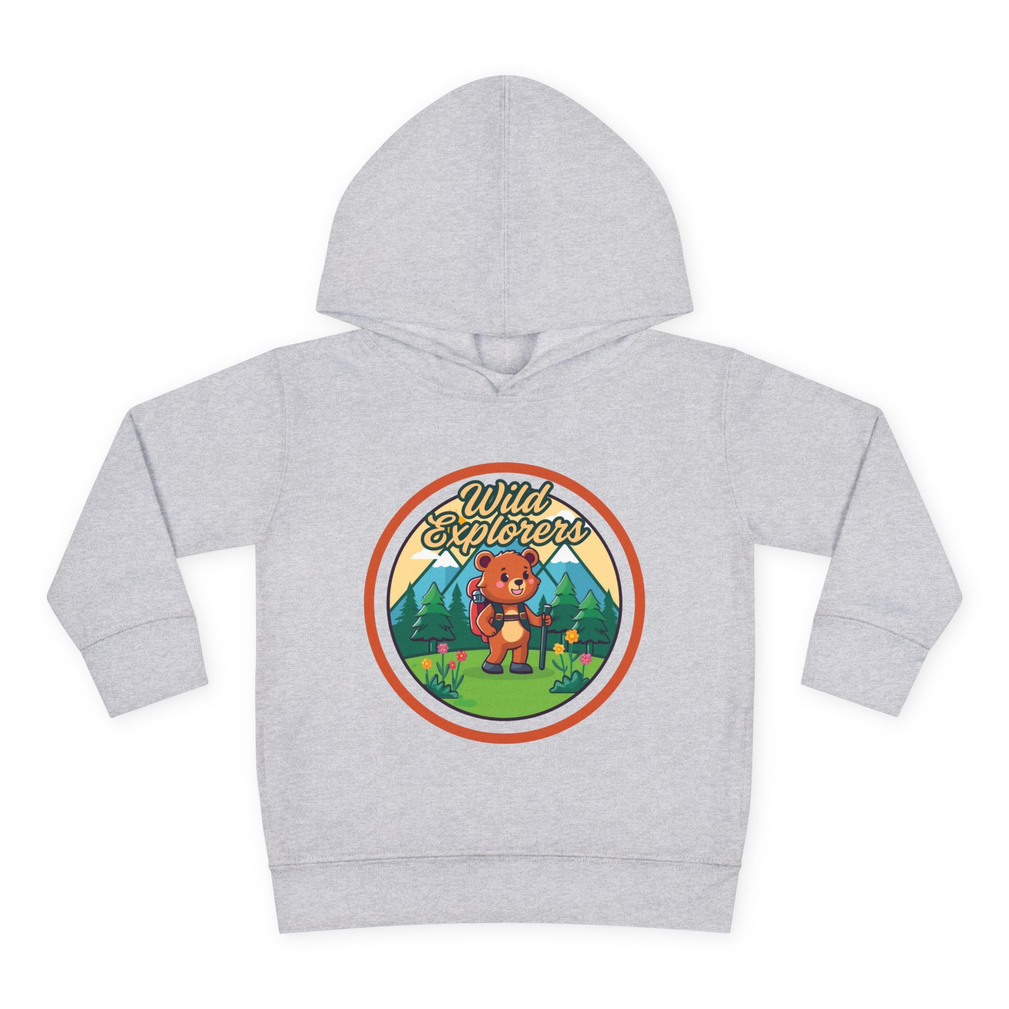 Toddler Hoodie — "Wild Explorers" Bear Camping Pullover